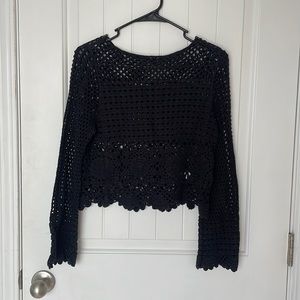 Crochet Knit Top